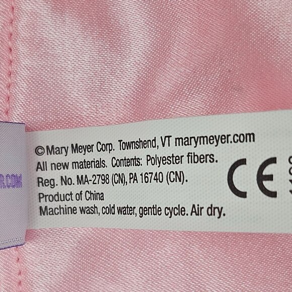 Mary Meyer Baby Elephant Plush Lovey Security Blanket Ella Bella Satin Edge - Picture 9 of 12